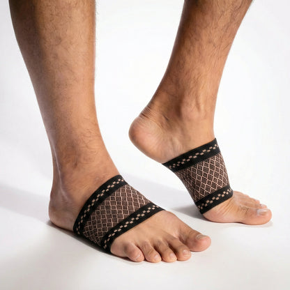 Copper-infused arch support compression sleeve for plantar fasciitis relief