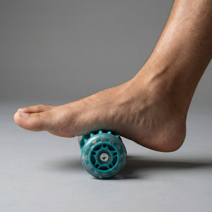Portable foot massager for muscle recovery and plantar fasciitis relief